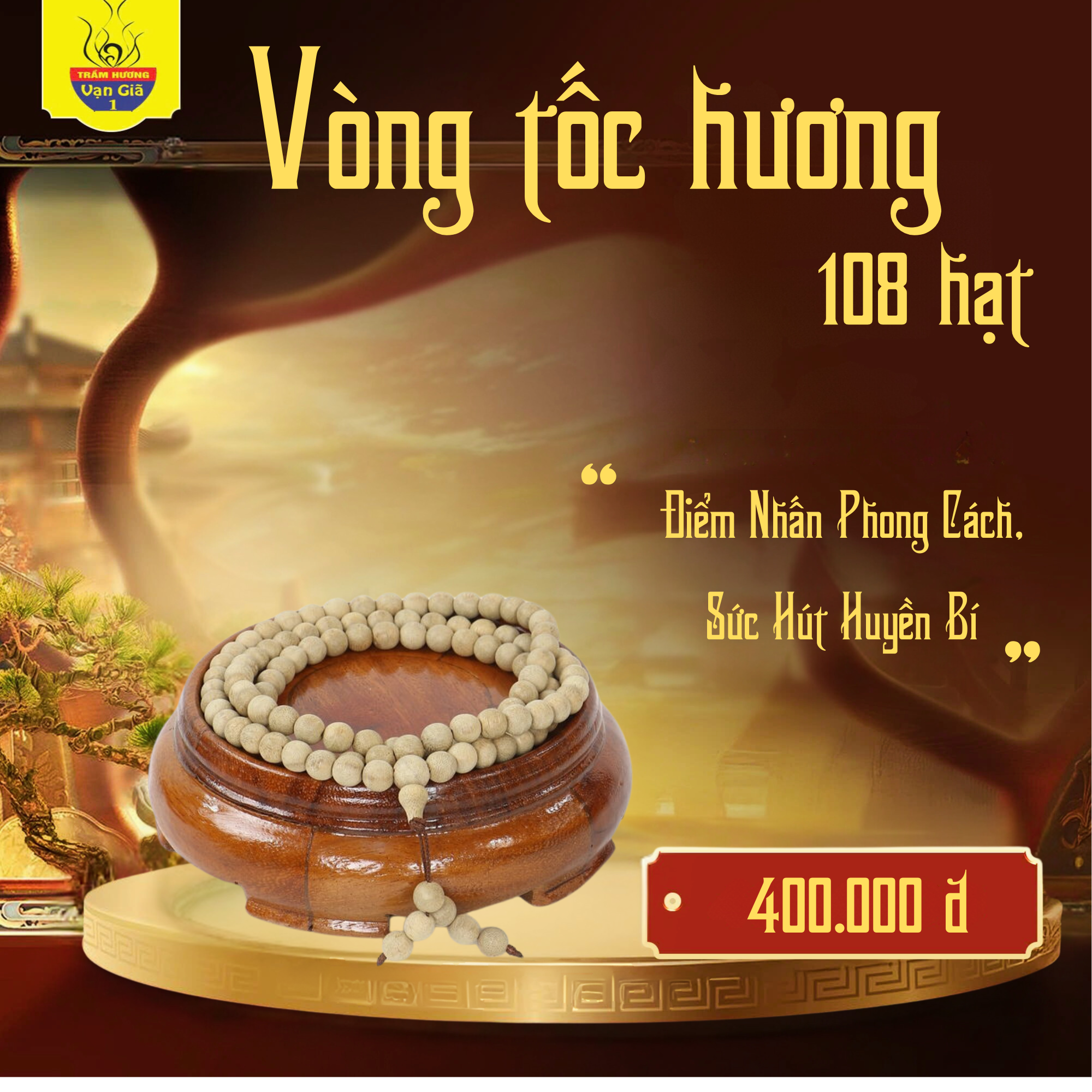 Vòng Tốc Hương 108 Hạt