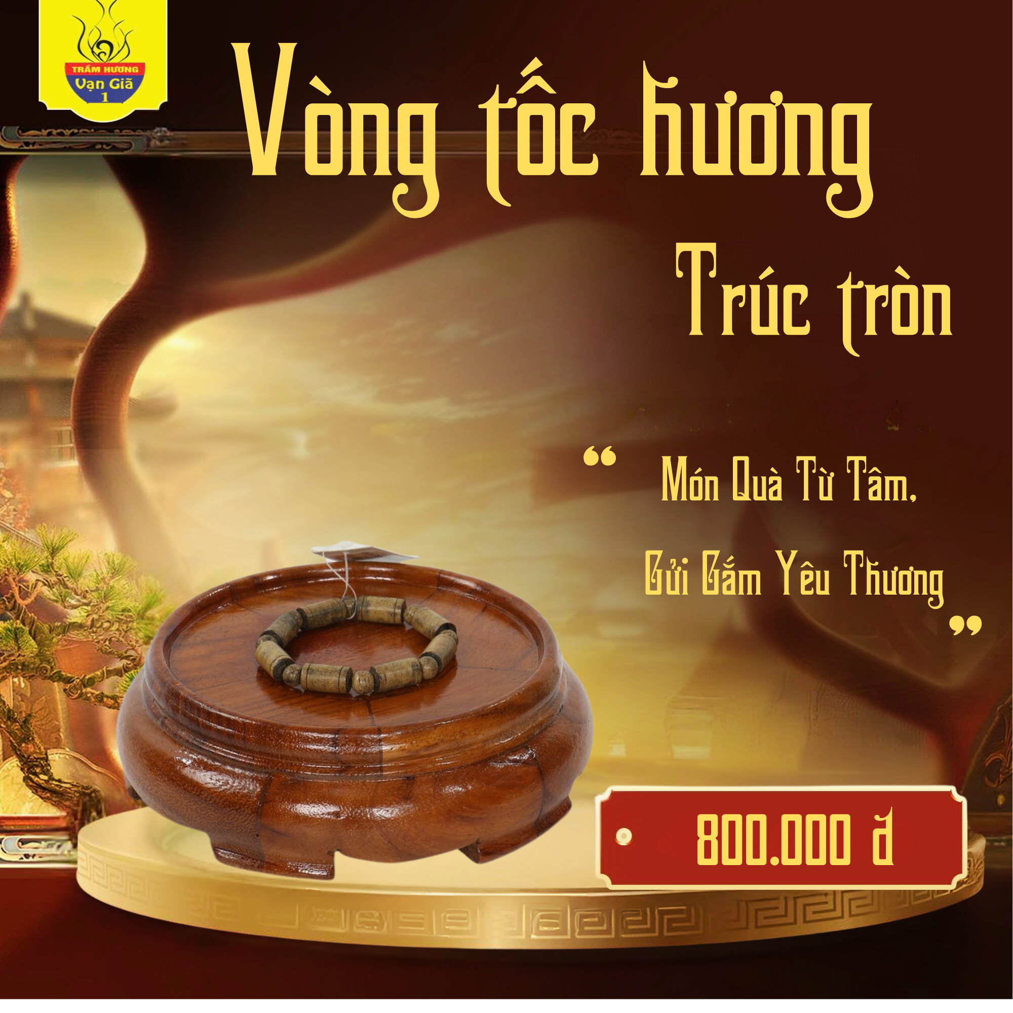 Vòng Tốc Hương Trúc Tròn