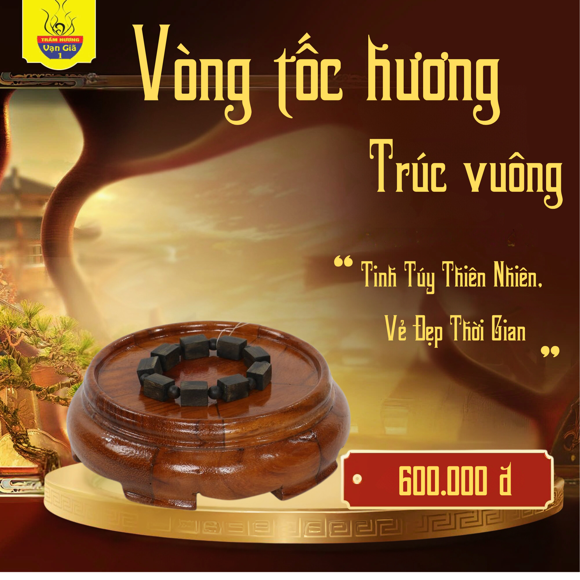 Vòng Tốc Hương Trúc Vuông